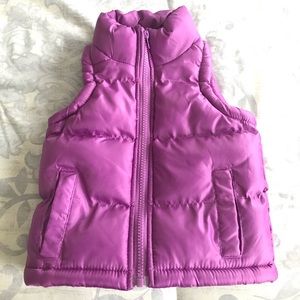 Purple Puffy Vest Size 12 mos